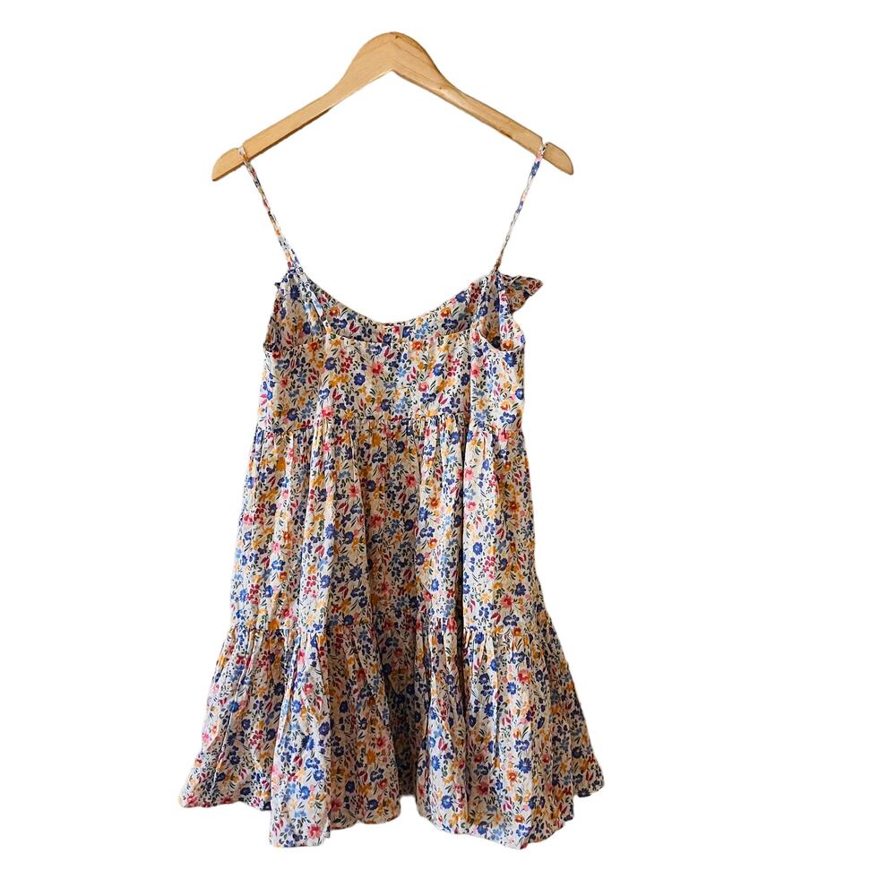 Aura Make It Last Forever Floral Button Up Dress Size S Small Yellow Multi - Picture 3 of 9